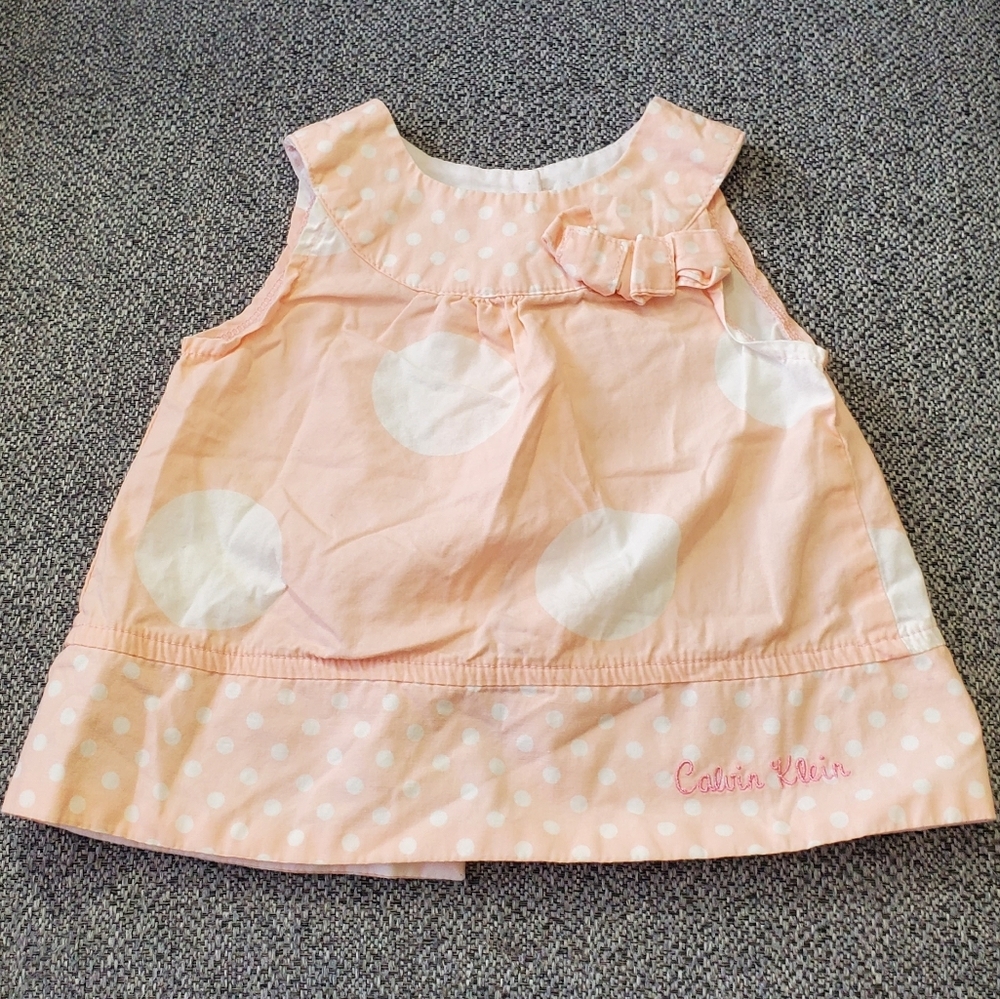 Calvin Klein Baby Girl Polka Dot Dress Size 0-3m